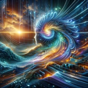 Een hypnotiserende, hyperrealistische foto die de grenzen van Kunstmatige Intelligentie verkent.